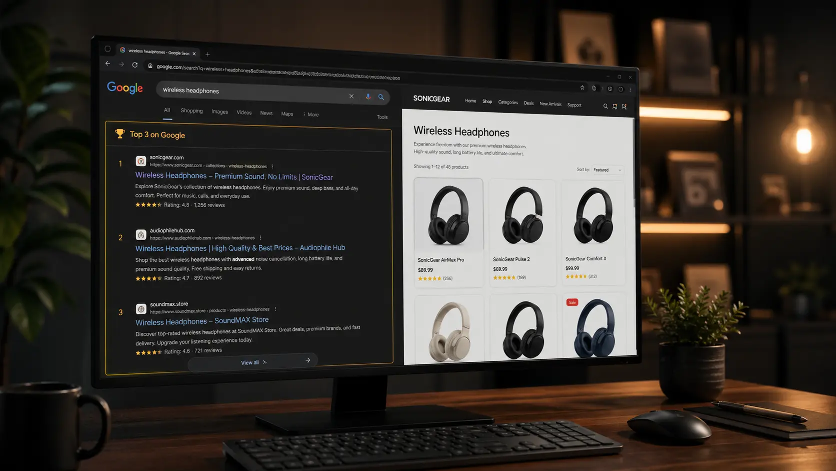 E-commerce SEO case study — clothing brand