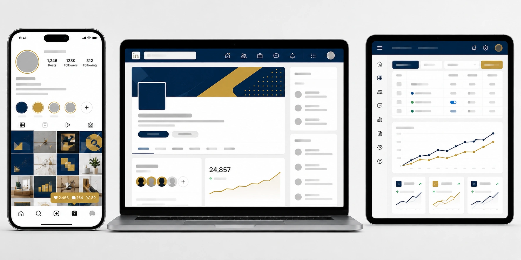 digital growth portfolio social and ads dashboard overview