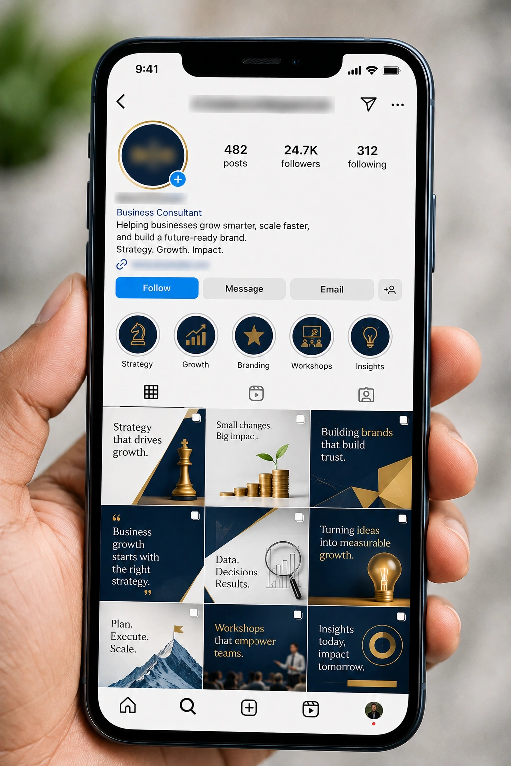 social media growth results Instagram profile dashboard