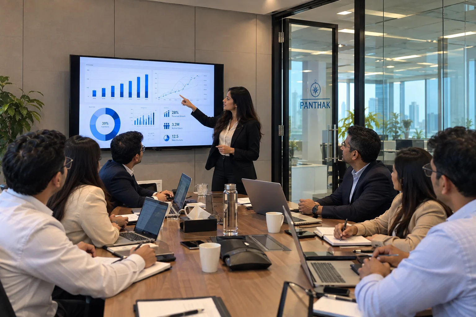 Strategic business consultation leadership team advising founders